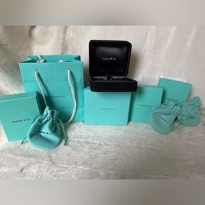 Set of authentic Tiffany & Co. jewelry boxes. Empty/used/great condition